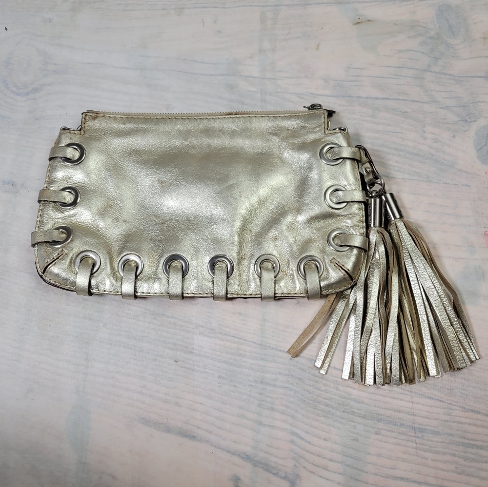 Vintage Michael Kors Gold Clutch Bag - Picture 5 of 11